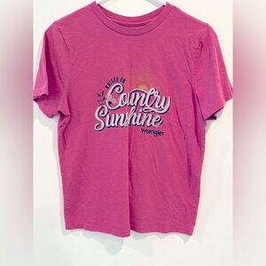 Wrangler Pink Retro Graphic Tee Short Sleeve
